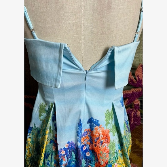 Anthropologie Sleeveless Fold-over Whimsical Dress XSP - Picture 11 of 16